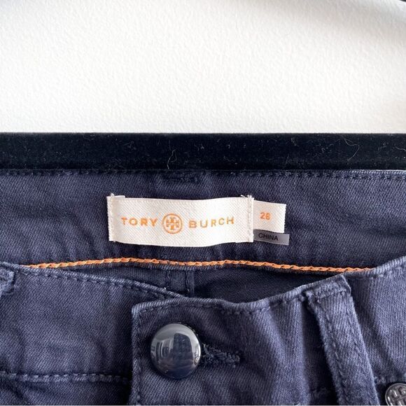 Tory Burch Jeans Navy Slim Fit Stretch 5 Pocket Women's 28 - Picture 7 of 13